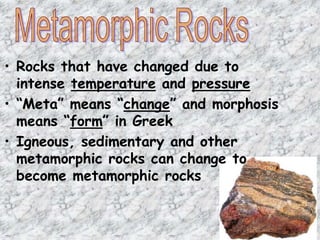 Types of rocks gr. 6 2018 | PPTX