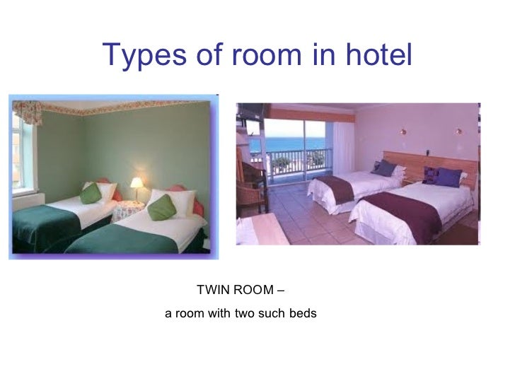 Types of room in hotel