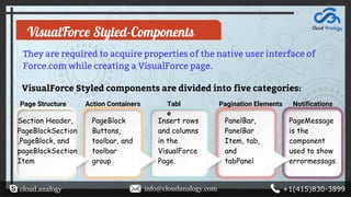 Types of salesforce visual force components | PPTX
