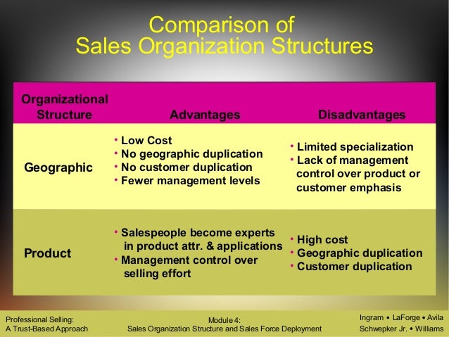 sales organisation chart