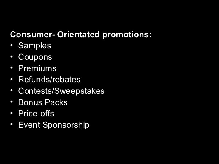 Types Of Sales Promotion