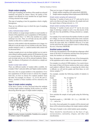 Random Sampling Hard Questions Types of sampling in research | PDF