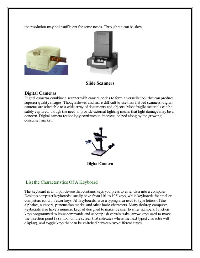 Types of scanner........