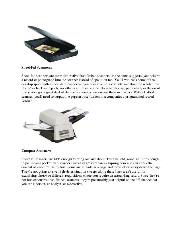 Types of Scanners