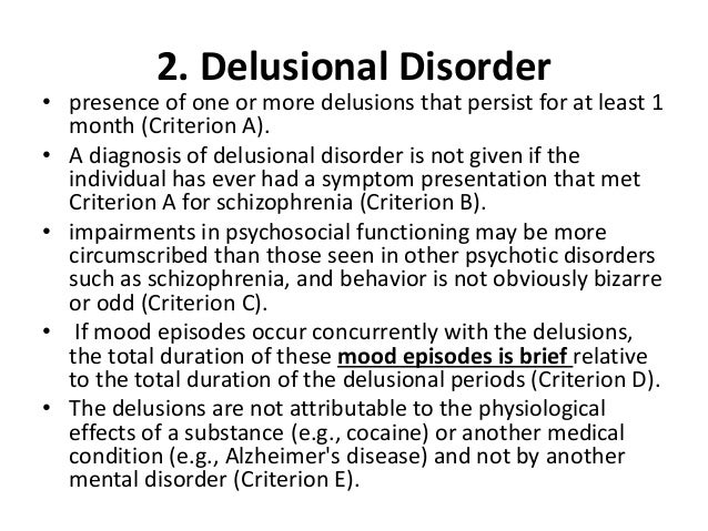 Types Of Schizophrenia Spectrum Disorder