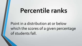 Types of Scores & Types of Standard Scores | PPTX