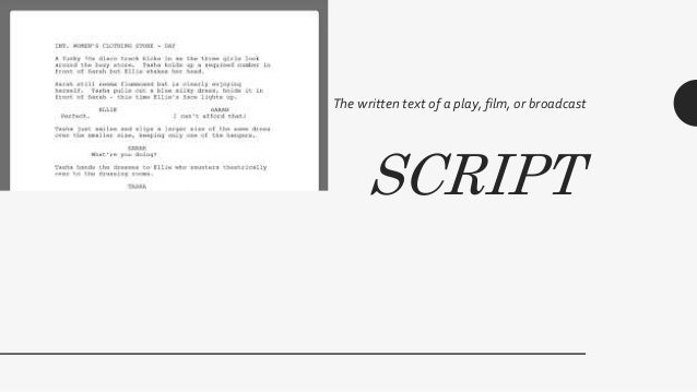 Types of script