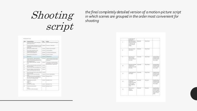 Types of script
