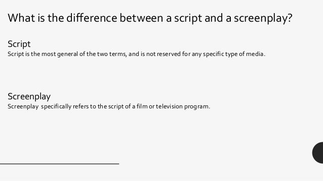 Types of script