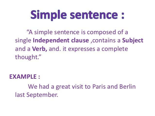 Types Of Sentences