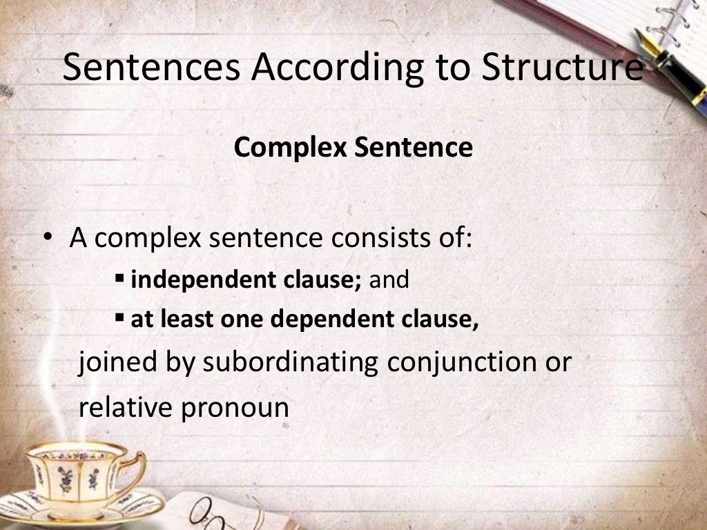 Types Of Sentences According To Structure
