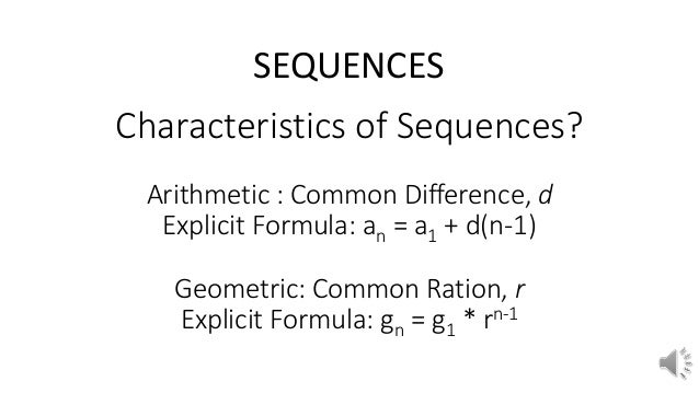 Types of sequences