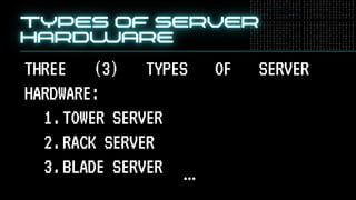 Computer Server Css SHS CSS TOPIC TYPES OF SERVERS (BASIC AND ADVANCED) | PDF