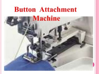 Button Fasten Process Typesofsewingmachine | PPTX