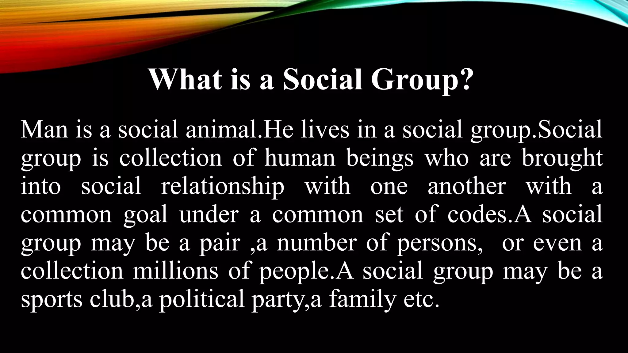 Types of Social Groups PPT