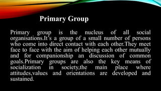 Types of Social Groups | PPTX