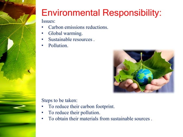 Types of social responsibilities