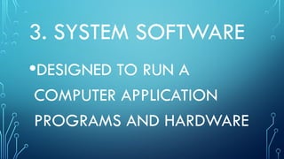 TYPES OF SOFTWARE-INFORMATION-COMMUNICATION | PPTX