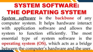 UNDERSTANDING SOFTWARE SYSTEM, APPLICATION AND UTILITY | PPTX