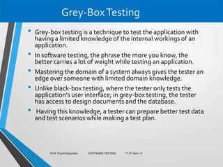 Types of software testing | PDF