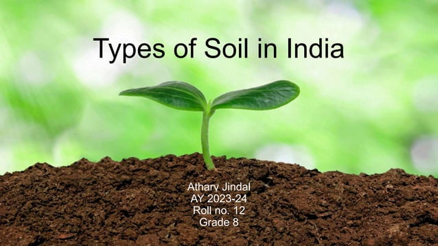 Types of Soil in India : Features and description | PPTX