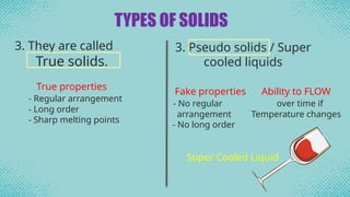 Solids Types TYPES OF SOLIDS _crystalline and amorphous solids.pptx
