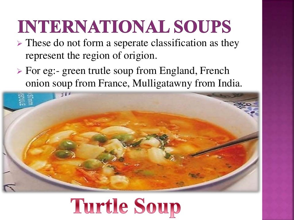 Types of soup