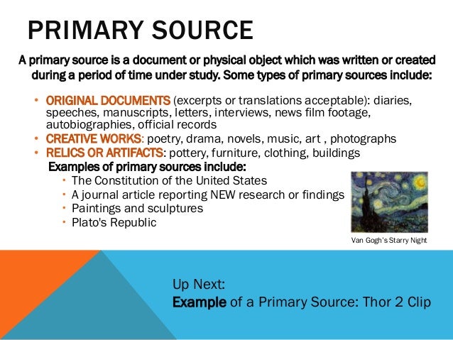 Types of Sources