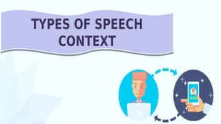 Types of speech context and styles