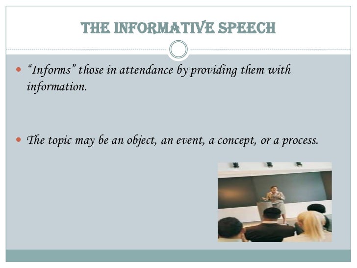 Types of speeches