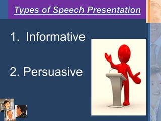 Informative and Persuasive Speech | PPTX