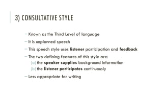 Types of Speech Style Module 6 (After the types of speeches).pptx