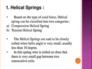Types of spring PPT | PPTX
