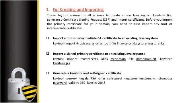 keytool key generate private of commands keytool Types ssl and keytool key generate private of commands keytool Types ssl and