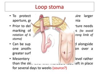 Types of intestinal stomas and management | PPTX