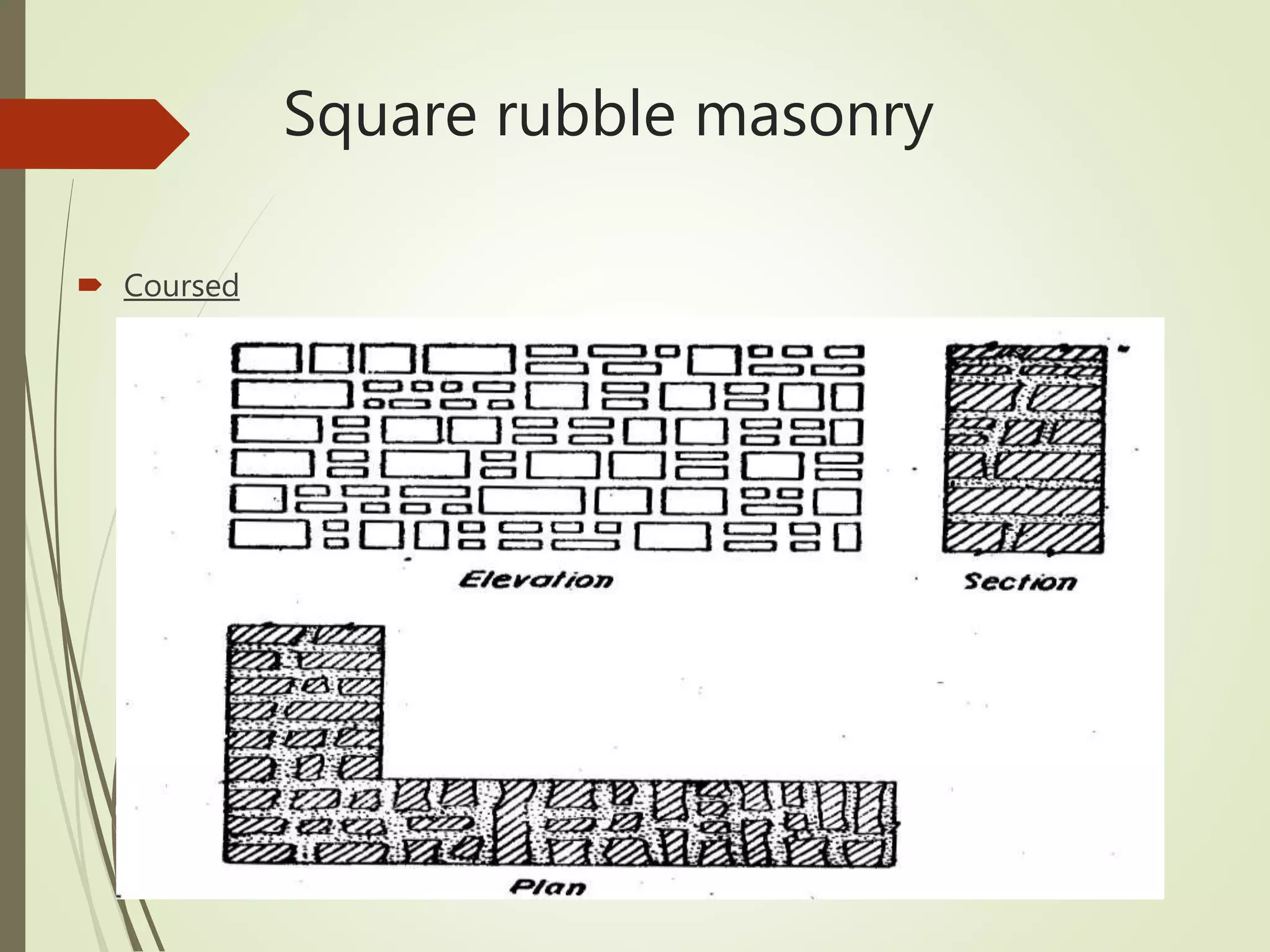 Types of stone masonry | PPTX