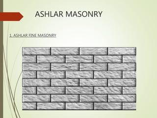 Types of stone masonry | PPTX
