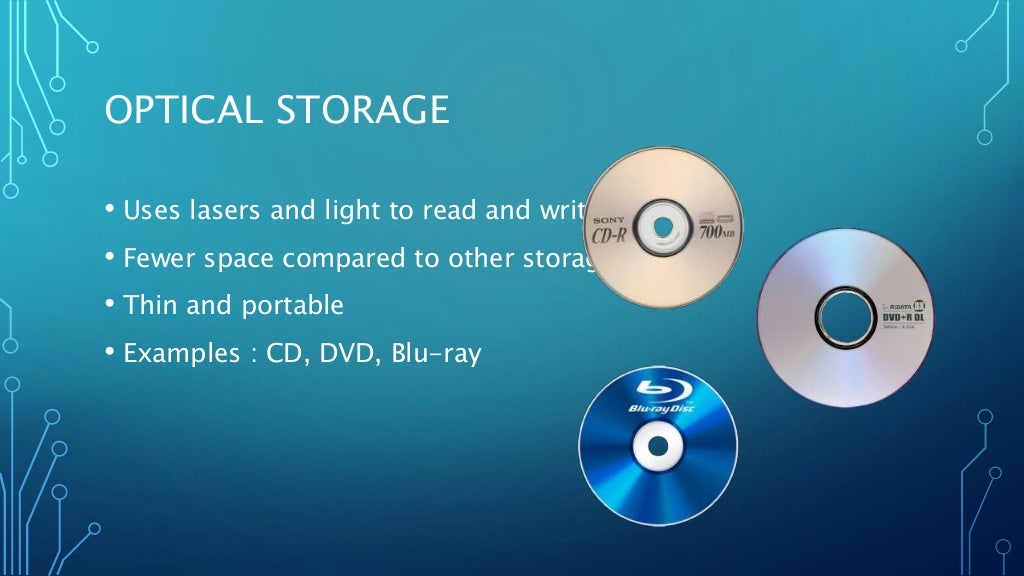 Types of storage