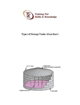 Types of Storage Tanks (Fixed Roof )
 