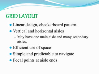 Types of store layout | PPTX | Malls & Shopping Centers | Attractions