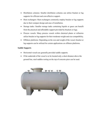 Support and its type for the Vessel .pdf