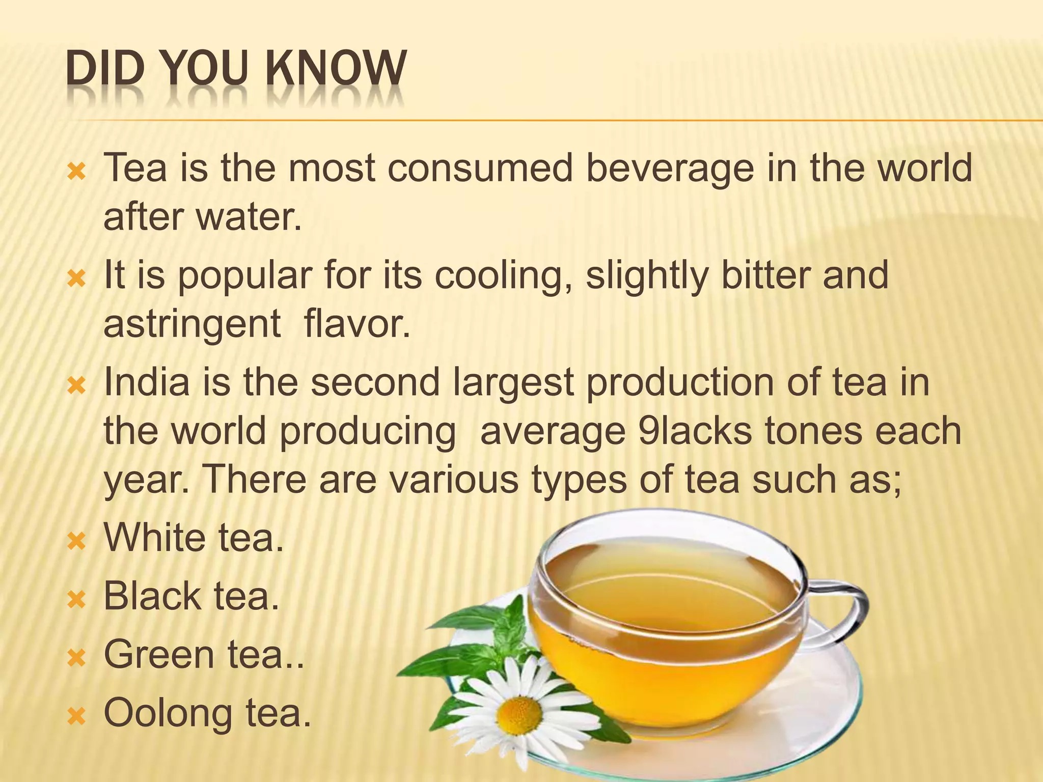 Types of tea | PPTX