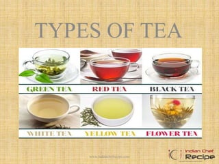 TYPES OF TEA
1www.indianchefrecipe.com
 