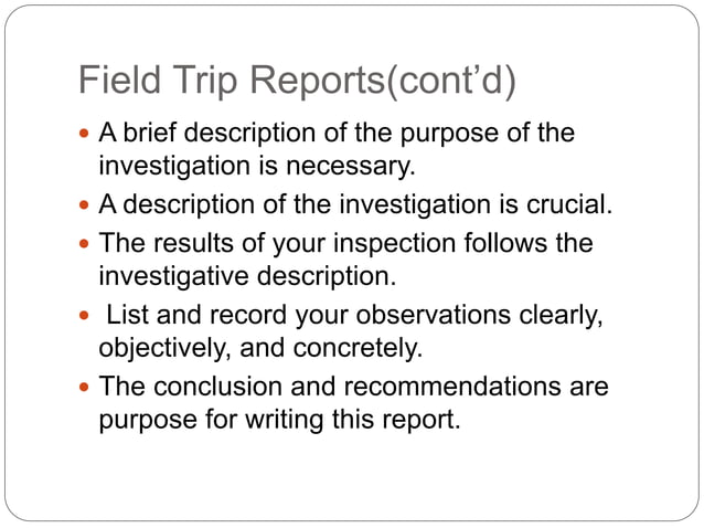 Types Of Technical Reports