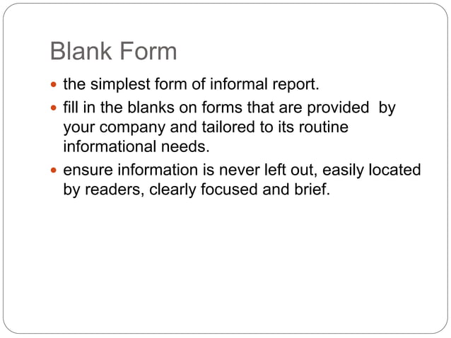 Types Of Technical Reports