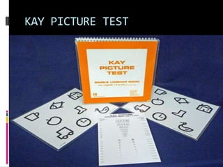 Kay Test Test types used in optometry | PPTX