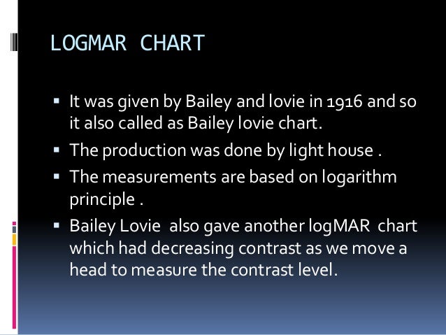 Bailey Lovie Logmar Chart