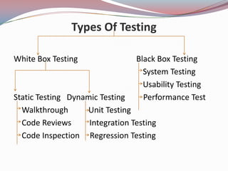 Types of testing | PPTX