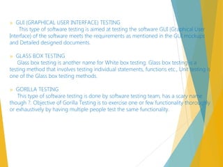 Types of testing | PPT