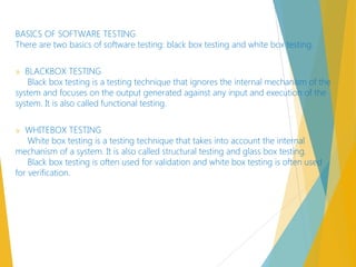 Types of testing | PPT